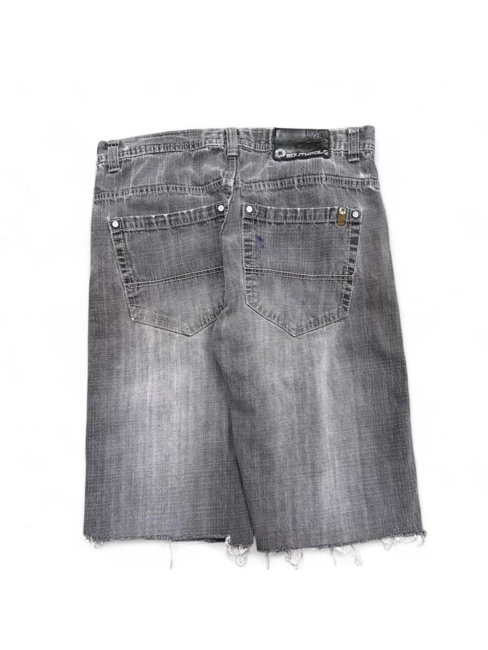 Grey Southpole baggy y2k jorts cut jorts size 34 #southpole #y2k